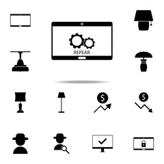 Aufkleber - laptop repair icon. web icons universal set for web and mobile