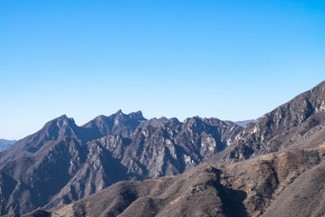 China The great wall distant view from the wall