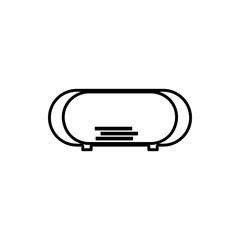 Poster - Coffee table glyph icon. Element of Furniture for mobile concept and web apps icon. Thin line icon for website design and development, app development