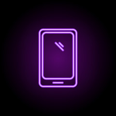 Poster - smart phone line icon. elements of web in neon style icons. simple icon for websites, web design, mo