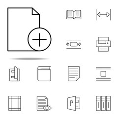 Poster - new document icon. editorial design icons universal set for web and mobile