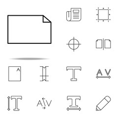Poster - editorial, file icon. editorial design icons universal set for web and mobile