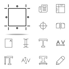 Poster - editorial, print guides icon. editorial design icons universal set for web and mobile