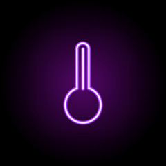 Poster - temperature sign icon. Elements of web in neon style icons. Simple icon for websites, web design, mobile app, info graphics