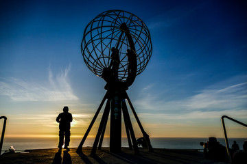 Wall Mural - landscape view in nordkapp north cape norway europe