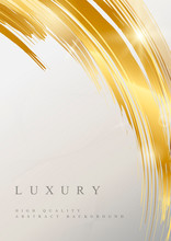 Gold Wave Abstract Background Illustration