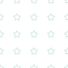Poster - star icon pattern seamless white background
