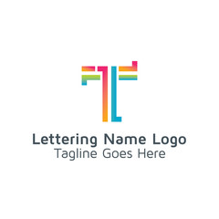 Sticker - Lettering T Vector