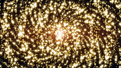 Wall Mural - 4k abstract motion background animation shining particles sparks and magic dust forming in space mes