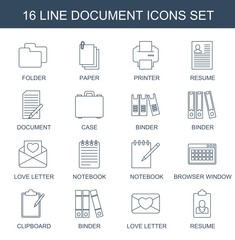 Poster - document icons