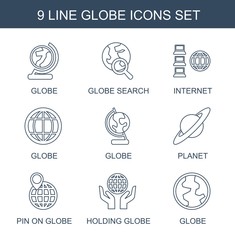 Poster - globe icons
