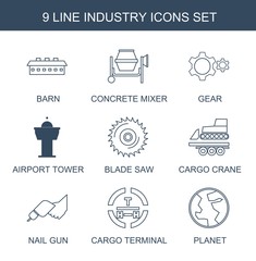 Poster - 9 industry icons