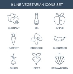 Sticker - vegetarian icons