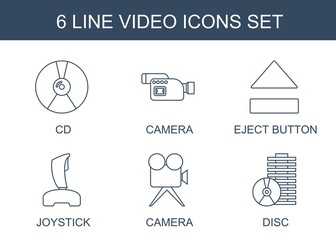 Poster - 6 video icons