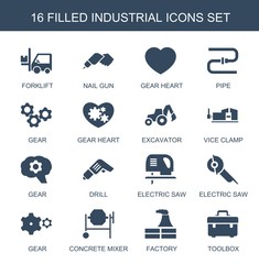 Poster - 16 industrial icons
