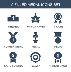 Canvas Print - medal icons