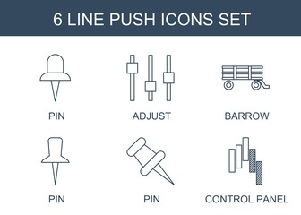 Poster - 6 push icons