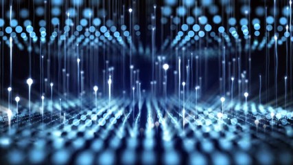 Wall Mural - 4k abstract motion background animation shining particles stars sparks and magic dust forming in spa
