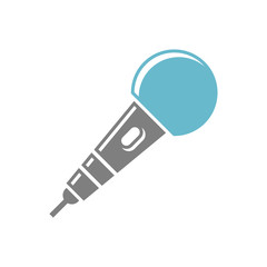 Fototapete - Microphone icon on white background for graphic and web design, Modern simple vector sign. Internet concept. Trendy symbol for website design web button or mobile app