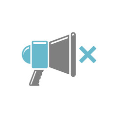Fototapete - Megaphone icon on white background for graphic and web design, Modern simple vector sign. Internet concept. Trendy symbol for website design web button or mobile app