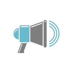Fototapete - Megaphone icon on white background for graphic and web design, Modern simple vector sign. Internet concept. Trendy symbol for website design web button or mobile app