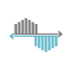 Fototapete - Equalizer icon on white background for graphic and web design, Modern simple vector sign. Internet concept. Trendy symbol for website design web button or mobile app
