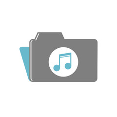 Fototapete - Music icon on white background for graphic and web design, Modern simple vector sign. Internet concept. Trendy symbol for website design web button or mobile app