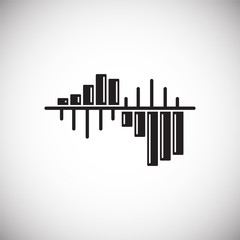 Fototapete - Equalizer icon on white background for graphic and web design, Modern simple vector sign. Internet concept. Trendy symbol for website design web button or mobile app
