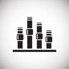 Fototapete - Equalizer icon on white background for graphic and web design, Modern simple vector sign. Internet concept. Trendy symbol for website design web button or mobile app