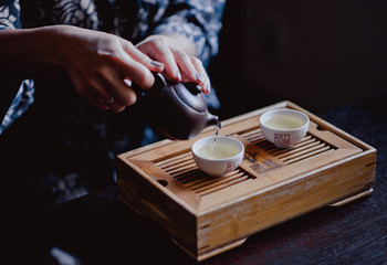 Wall Mural - Chinese tea ceremony. room Chinese tea ceremony