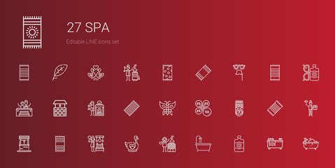 Sticker - spa icons set