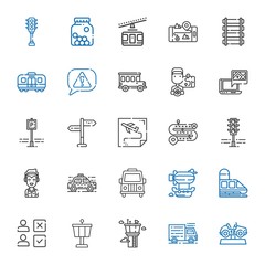 Sticker - traffic icons set