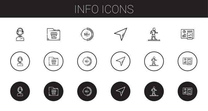 info icons set