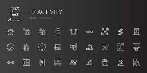 Poster - activity icons set