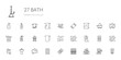 © NinjaStudio - bath icons set