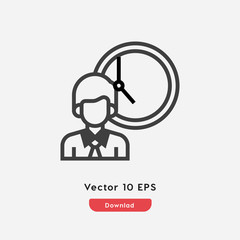 Poster - waiting icon vector