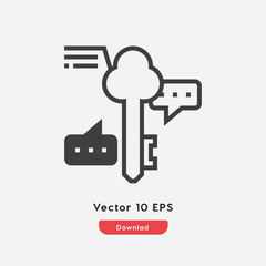 Aufkleber - lock settings icon vector