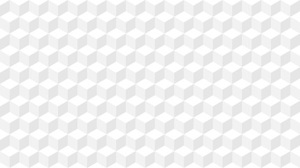 Gray cube geometric shape seamless pattern background. Vector illustration