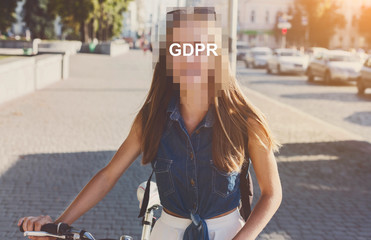 Leinwandbilder - General Data Protection Regulation, security of personal information.