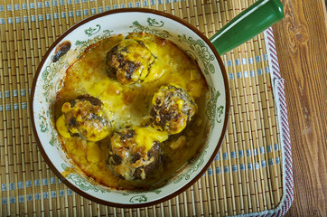 Poster - Cheesy Meatballs and Shells Casserole