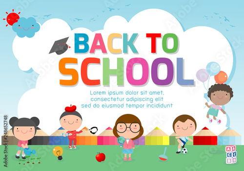Back To School Banner Background Welcome Back To School Cute