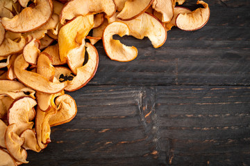 Wall Mural - Homemade dried organic apple sliced