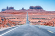 Road to amazing Monument Valley, Arizona
