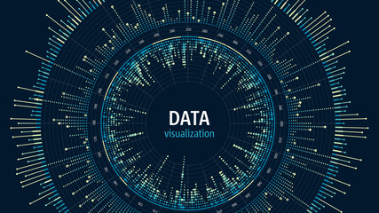 big data visualization concept. infographics digital design. data analysis representation. technolog