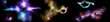 Panorama starry landscape. Panorama of the universe. Planet and stars rise.