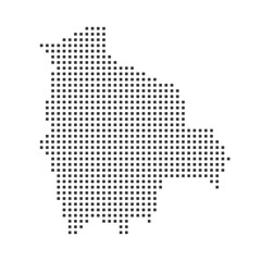 Poster - Bolivia pixel map. Vector illustration.