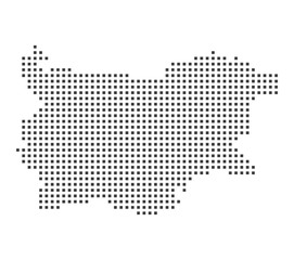 Poster - Bulgaria pixel map. Vector illustration.