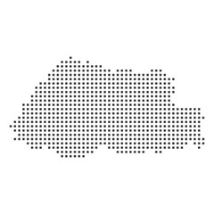 Poster - Butane pixel map. Vector illustration.