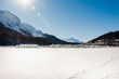 St. Moritz, St. Moritzersee, Oberengadin, Winter, Wintersport, Alpen, Corvatsch, Graubünden, Schweiz