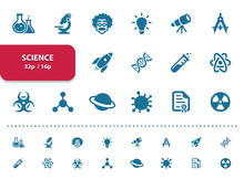 Science Icons (2x Magnification For Preview)